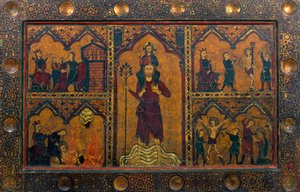Altar frontal of Saint Christopher by Master of Soriguerola